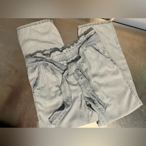 DD77 - paper bag tencel pants